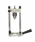 Turn Your Handheld Drill Into a Rugged Benchtop Press With a Cast Iron Base and Aluminum Column For Precise Vertical Drilling