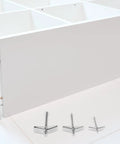Heavy Duty Galvanized Iron Drywall Toggle Bolt Kit With 24 Pieces And Wing Nuts shown with white furniture fixture