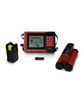 No Sweat Heavy Duty Stud Finder Wall Scanner Detecting Live Electrical Wires And Water Pipes Quick Concrete Rebar Thickness Gauge With Bright LCD Display Pro Pick with display, probe, and accessories.