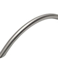 10 Pack Solid Steel Satin Nickel Arch Bow Cabinet Bar Pull 5 Inch Hole Centers, showcasing sleek design and satin nickel finish.