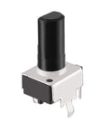 10K Ohm Carbon Film Potentiometer Single Turn Rotary Pot with 6mm Knurled Shaft, D Type Half Shaft, shown in 10 Pack
