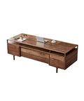 Top Shelf Solid Wood Office Desk Featuring Expert Mortise Tenon Joinery Delivers Serious Flex For Your Home Workspace Or Apartment Studio While Keeping Your Gear Neat And Tidy, walnut finish, compact design, with drawers