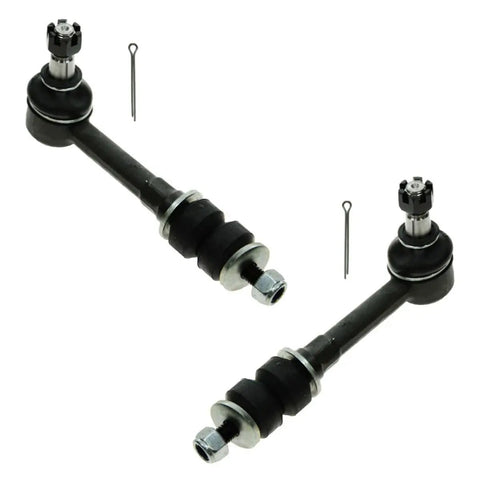 Top Drawer Ten Piece Front Steering And Suspension Kit With Ball Joints Tie Rod Ends And Sway Bar Links, sway bar links with attached hardware.