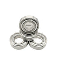 Heavy Duty Double Sealed Deep Groove S6206ZZ Stainless Steel Ball Bearings 30x62x16mm, stacked view for precision industrial use.