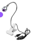 Big Chip 395 Nanometer UV Nail Light With Gooseneck Clamp On The Go Portable Resin Curing Lamp with USB cable and clamp