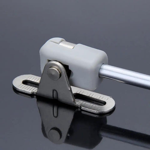 Top Shelf Kitchen Cabinet Door Gas Struts Featuring Buttery Smooth Pneumatic Lift Support For Wood Furniture Hardware close-up of gas strut mechanism