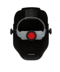 Rear view of HLX 100 Welding Hood Lightweight Fixed Front Helmet with adjustable headgear, Heavy Metal Gray, ANSI Z87.1 compliant