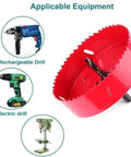 4 1/4 Inch HSS Bi-Metal Hole Saw Kit With Pilot Drill Bit for various drills