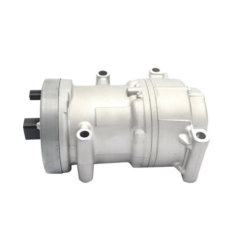 Rock Solid Electric Air Conditioning Compressor Swap For Toyota Bz4x And Bz3 Vehicles Sw0424001900 silver compressor with ports