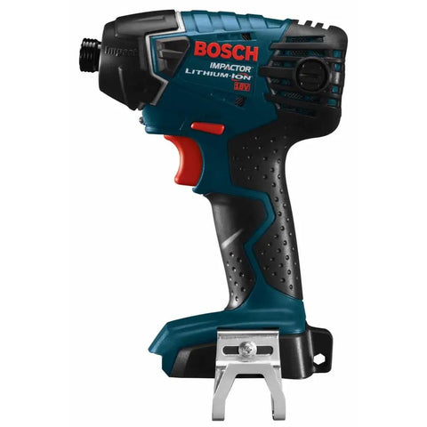 Compact 18V One Quarter Inch Hex Impact Driver Bare Tool with Built-in LED Light and Electronic Cell Protection side view