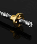 T8 lead screw 1000mm / 39.37 inch length + brass nut, t8 8mm diameter t8 x 4 tr8 x 4 thread screw pitch 2mm lead 4mm 2 starts, 1 pcs
