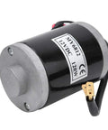 MY6812 12V 120W High Speed Brushed Motor for Electric Folding Scooters and Mini Dirt Bikes, showing 9 tooth gear and wiring.