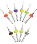 Assorted 20 Pcs Tungsten Carbide Micro Drill Bits Set For PCB Work Shanks 0.1mm To 1.0mm (2 Each)