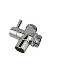 Brass Faucet Diverter Valve With Aerator, Three Way Sink To Garden Hose Adapter, Chrome Finish, G1/2 To 3/4 Inch