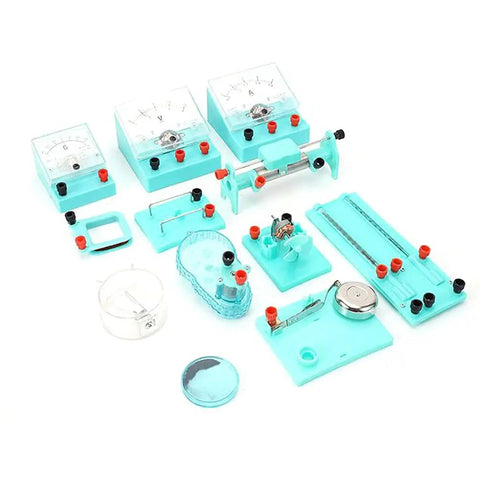 Physics Lab Kit For Electricity And Magnetism, Basic Circuit Electronics Exploration Set For High School Students, various components