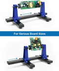 Adjustable PCB Holder And Soldering Gear With 360 Degree Rotation, Heavy Duty Metal Base, Steady Desoldering Tool