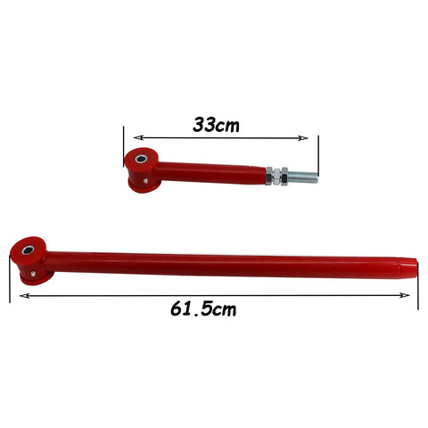 Beefed Up Adjustable Rear Panhard Track Bar With Polyurethane Bushings For 2000 2006 Suburban 1500 2500 Tahoe Avalanche 1500 Yukon 1500 Heavy Duty On Truck Alignment Upgrade, red 33cm to 61.5cm