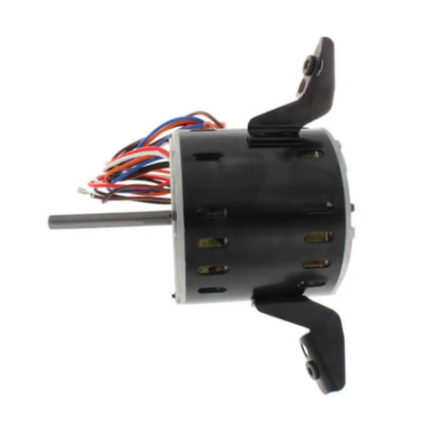 Furnace Blower Motor Replacement Half Horsepower 115 Volt 60 Hz 7 Amp 130 RPM side view with wiring visible