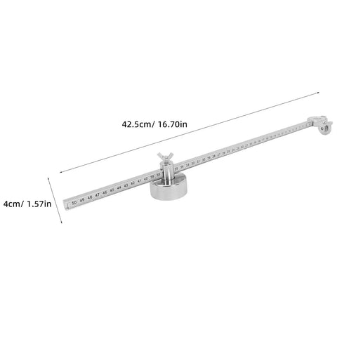 Portable Torch Circle Cutting Guide Roller Wheel Compass for Oxyacetylene and Plasma Torches, Circle Cutter Accessory with ruler