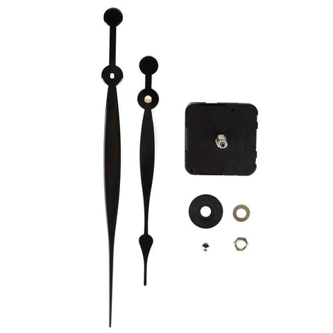 DIY Quartz Clock Movement Kit With Plastic Shell includes hands, battery powered mechanism for vintage clocks, and hobby projects.