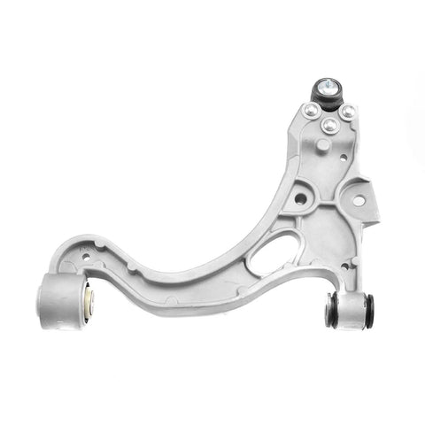 2 Piece Front Lower Control Arm With Ball Joint Assembly Replacement for GM cars showing side view.