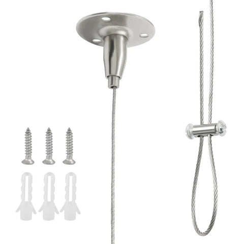 Adjustable Ceiling Support Bracket For Closet Rods And Wardrobe Poles Heavy Duty Stainless Steel Mount Up To 59 Inches No Sag