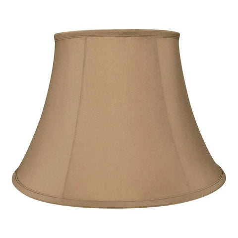 Natural Linen Spider Lampshade For Table Lamp And Floor Lamps 8x14x9 Inch Hand Crafted Alucset Fabric Shade Brown Harp Mount