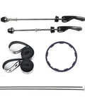 Accessories for Road Bike Wheelset 700C With Carbon Fiber Hubs, Dope Double Wall Alloy Rims including quick release skewers
