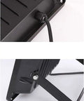 Close-up of the durable mounting bracket and cable of Heavy Duty LED Floodlights Hella Bright 6000K Daylight Wall Mount IP66