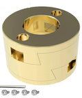 Dope 16mm T8 Oldham Coupling Fits Z-Axis 3D Printer And CNC Hot Bed Vibrations, brass flexible shaft coupling with screws
