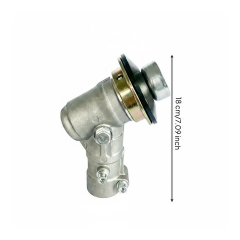Gearbox Brush Cutter Gear Head Trimmer Transmission Assembly 45 Degree Angle Drive Replacement Alloy Construction for Garden Maintenance Lawn Shrub Trimming, 18 cm