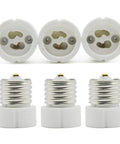 E26 E27 To GU10 Ceramic Socket Adapter Built Tough For Heavy Duty Halogen And Led Spotlight Work UL Certified 660 Watt, six adapters shown.