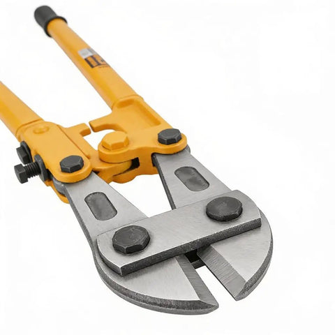Heavy Duty 30 Inch Bolt Cutter With Ergonomic Non-Slip Handle, Cuts Padlocks, Chains, Locks, Rods, Rivets and Wire, Hardened Steel Jaws, Adjustable Bolt Alignment for Maximum Cutting Power