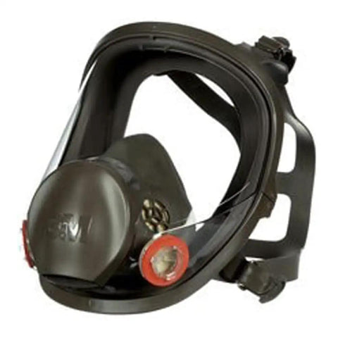 Reusable Full Face Mask Respirator For Vapors And Particles Grey Medium Size with Durable Exhalation Port