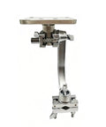 Electronic Drum Module Mount Holder With Double Clamp And Metal Mounting Plate For Multi Pad Drum Pads 360 Degree Tilt And Rock Solid Rack Install
