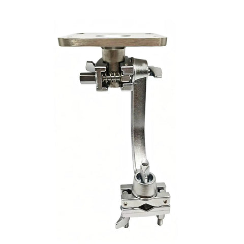 Electronic Drum Module Mount Holder With Double Clamp And Metal Mounting Plate For Multi Pad Drum Pads 360 Degree Tilt And Rock Solid Rack Install