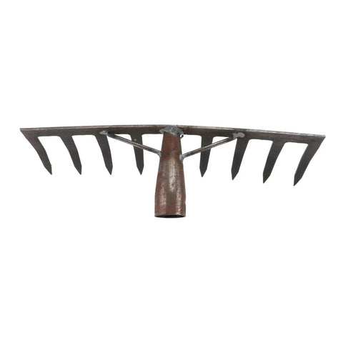 Heavy Duty Soil Rake For Gardening And Farming Plowing Aerating And Mixing Soil Tough As Nails Durable Steel Rake Tool For Garden Maintenance