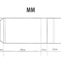 Built Different BT40 7.5KW High Speed Electric Spindle Motor dimensions diagram showing length and width specifications.