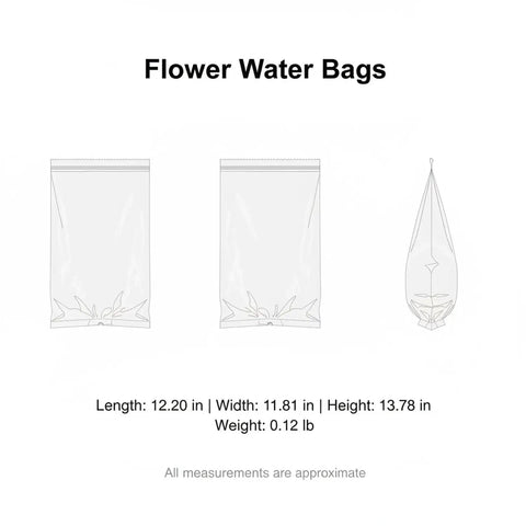 50 Pack Clear PP Plastic Flower Water Bags for Bouquet Transport and Storage Sleeves with leak-proof illustration