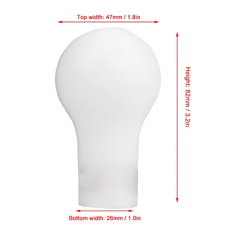 5 Speed Gear Knob Shifter for Lancer V3 and Evo Upgrade, auto and manual transmission grip with premium auto grade material, dimensions shown.