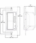 Technical drawing of In-Wall Accessory Dimmer For Smart Home Lighting Easy Wall Dimmer Switch For A Single Fixture Or Whole Room