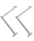 Rotatable Lid Support Hinge 2 Piece Set For Boxes Cabinets And Jewelry Boxes Durable Steel Construction Includes Mounting Screws