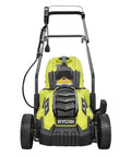 Corded Electric Walk-Behind Lawn Mower With 11 Amp Power, Lightweight Push Design For Easy Yard Work, 13 Inch Cutting Width, No Gas, Quiet, Efficient For Small To Medium Lawns, front view