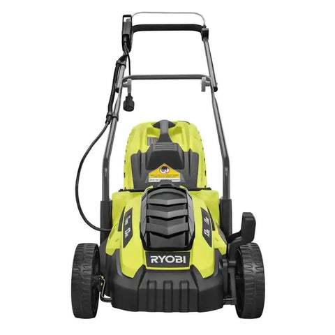 Corded Electric Walk-Behind Lawn Mower With 11 Amp Power, Lightweight Push Design For Easy Yard Work, 13 Inch Cutting Width, No Gas, Quiet, Efficient For Small To Medium Lawns, front view