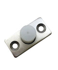 Two Piece Sliding Barn Door Roller Guide With Nylon Guide Wheels Floor Rail Roller System Heavy Duty Metal Hardware For Home Doors