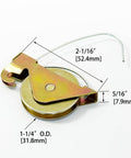 4 Pack Sliding Screen Door Spring Tension Rollers Replacements For Arcadia KD Series And KDEX20 Doors with measurements