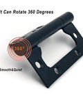Heavy Duty Stainless Steel Door Hinges 4 By 3 Inches Non Mortise Easy Install Smooth Quiet Operation Ideal For Interior Doors Beefy Rust Resistant Hardware 6 Pack Black shown rotating 360 degrees