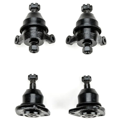 Front Tie Rod End Suspension Kit Fits Chevy Bel Air Biscayne Caprice Impala 1965 1966 1967 1968 Left Right Front Upper Lower Replacement With Cotter Pins Boots Zerk Fittings And Bolts, four black steel tie rod ends