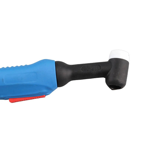 Close-up of Pro Grade TIG Welding Torch With 4 Meter Cable Length Flexible Torsion Gun for Welders and Cutters One Piece Construction