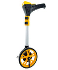 Roll Out Digital Measuring Wheel With Telescopic Handle For Dead On Distance Tracking, aluminum and plastic, ergonomic design, yellow